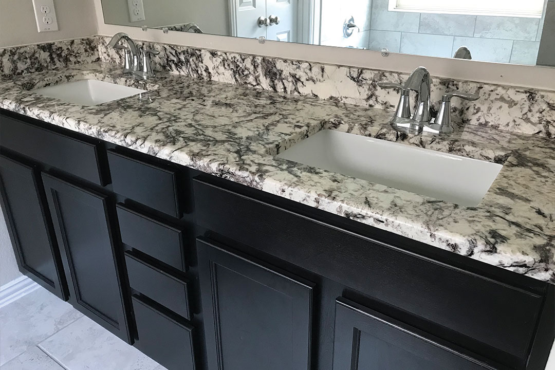 how to add value to your bathroom, 
master bathroom counters after